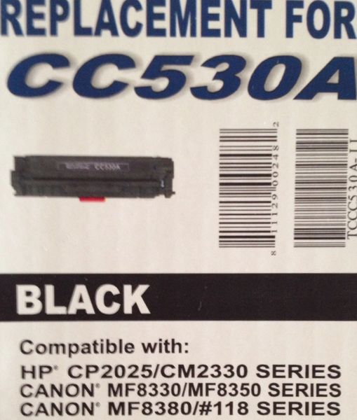 HP CC530A (304A) Black Toner Cartridge