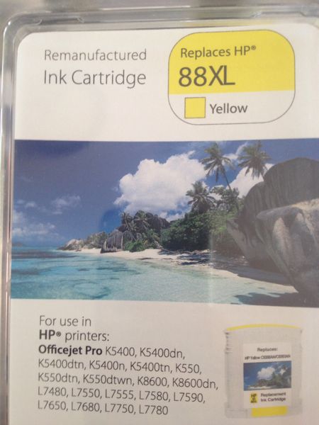 HP 88XL Yellow