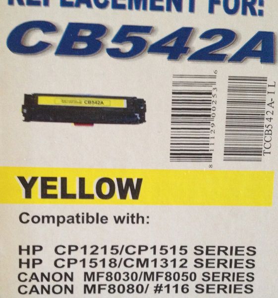 HP CB542A (125A) Yellow Toner