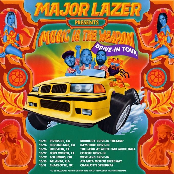 Diplo Drive in, Major Lazer Drive in, Drive in Concert, Drive in Rave, Major Lazer, Majorlazer drive in, Drivein, EDM Drivein, Major Lazer Diplo Drive in, Drive in Diplo, Diplo Car Rave, Riverside Car Rave, Riverside Diplo, Diplo Riverside Car, Major Lazer Car Rave, Major Lazer Car, Diplo Car, Riverside Car Rave 