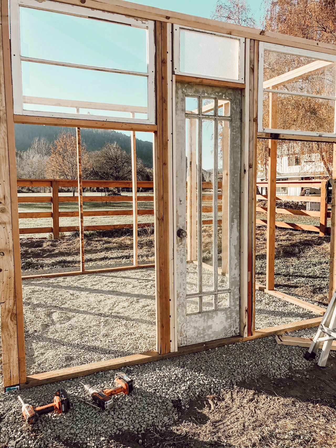 Diy Greenhouse Using Old Windows Building A Greenhouse How We Built Our Vintage Window Greenhouse