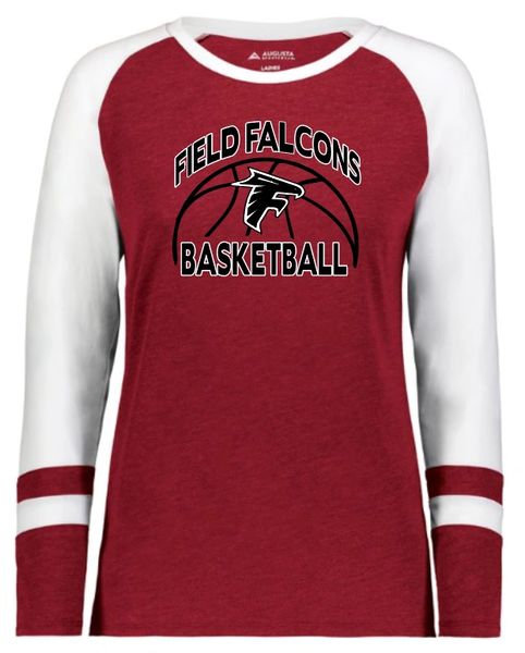 Field Falcons Basketball Ladies Fanatic Long Sleeve T Shirt