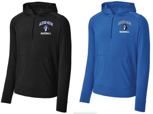 Jackson-Milton Sport Wick 1/2 Zip With Hood