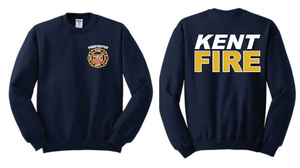 Kent Fire Department Jerzees NuBlend Crewneck Sweatshirt
