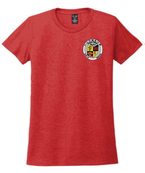 EBR Porsche Club Womens Soft T Shirt Left Chest Logo