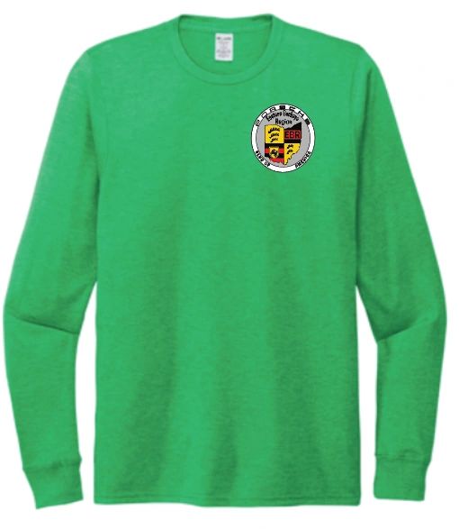 EBR Porsche Club Unisex Long Sleeve Soft T Shirt with Front Logo Only
