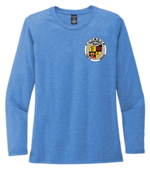 EBR Porsche Club Womens Long Sleeve Soft T Shirt with Front Logo Only