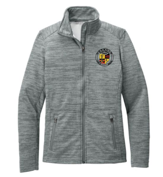 EBR Porsche Club Women's Striped Fleece Jacket