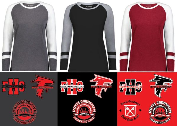 Field Marching Band Ladies Long Sleeve Fanatic T Shirt