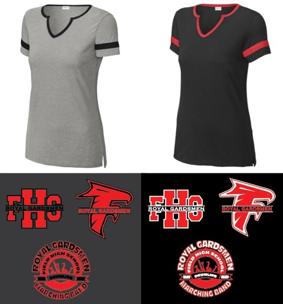 Royal Gardsmen Ladies Notch Neck Short Sleeve T Shirt