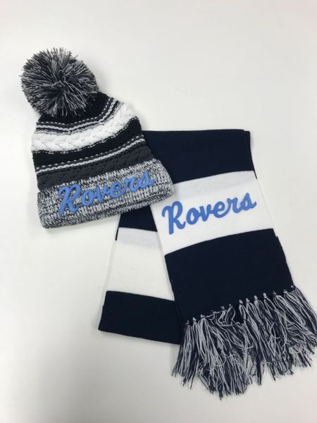 Rootstown SALE- Pom Pom Hat and Scarf Combo Sale!