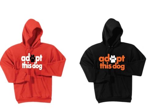 Adopt this Dog! Basic Hooded Sweatshirt
