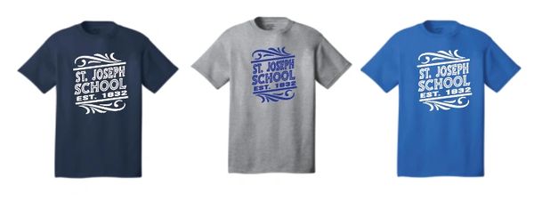 Basic T Shirt with Choice of St. Joseph Logo