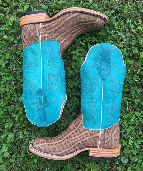 elephant square toe boots