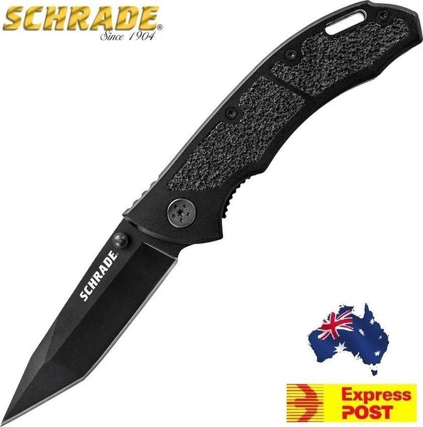 OLD TIMER SCHRADE 9Cr14MoV POCKET FOLDING KNIFE TANTO POINT BLADE