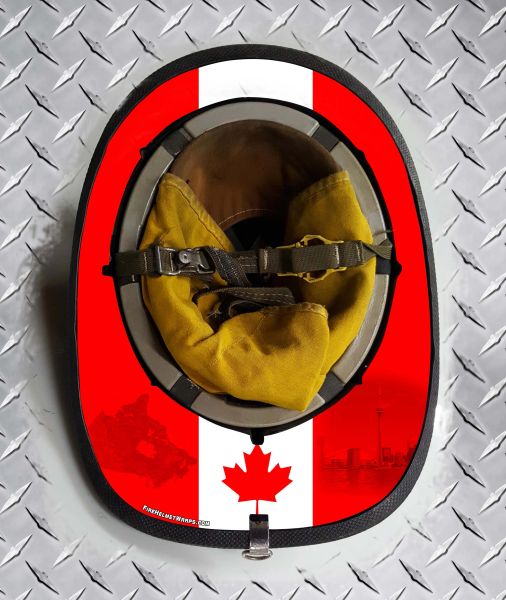 STANDARD CANADA - CANADIAN COUNTRY FLAG Fire Helmet Skin