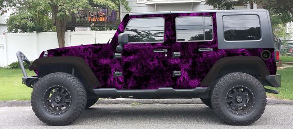 NAIL POLISH PINK KRYPTEK CAMOUFLAGE Jeep Wrangler Vinyl Wrap Kit