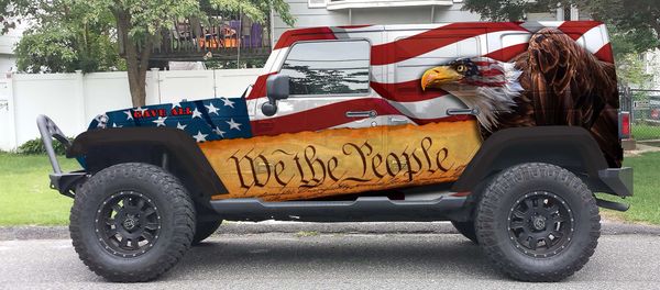 WE THE PEOPLE Jeep Wrangler Vinyl Wrap Kit