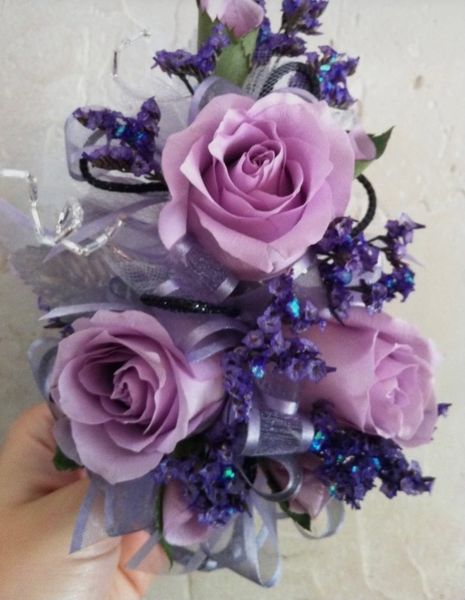 Lavender rose clearance corsage