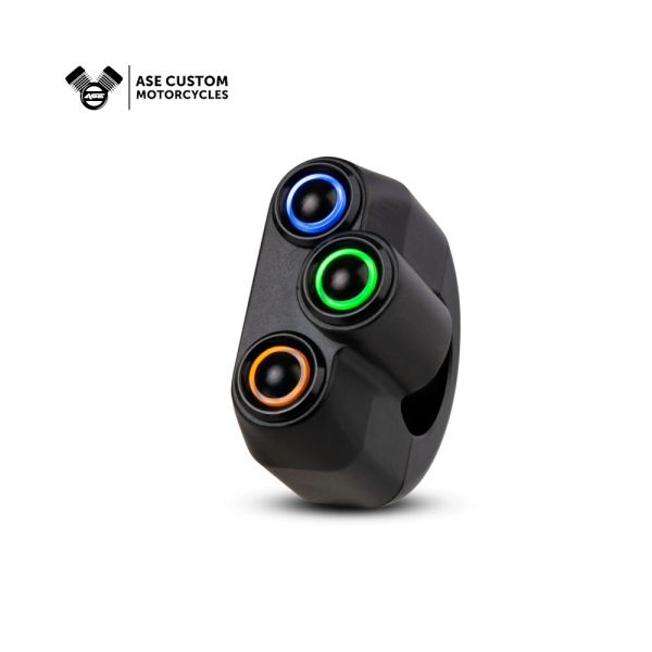 Rebelmoto handlebar 3 button switch LED handlebar buttons