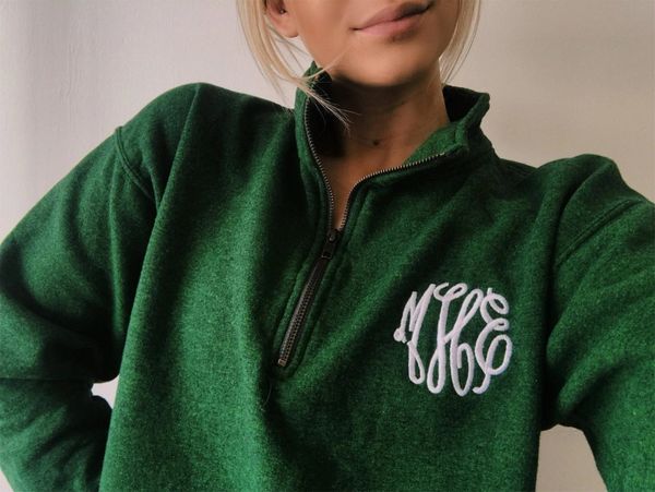 Monogram quarter online zip