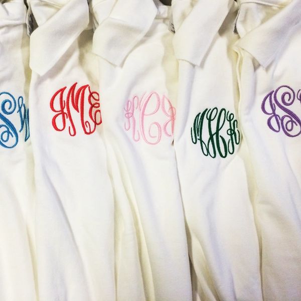 Monogrammed 2024 polo shirts