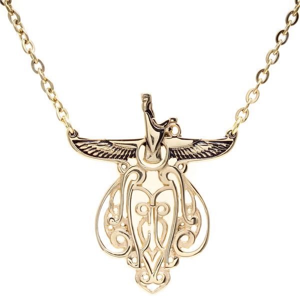 Asoodehdelan Gold Pt Persian Soldier Necklace Chain Gift Farvahar Pahlavi Persia Farsi Parsi Art 