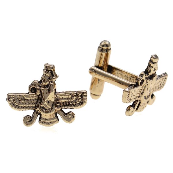 Iranian Persian Gold Pt Farvahar Cufflinks Iran Faravahar Art Gif ...