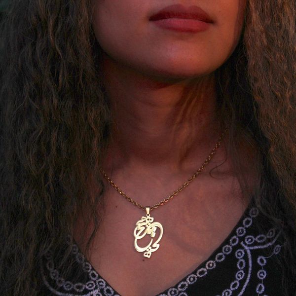 Handmade Personalied Persian Parsi Farsi Hich Necklace Chain Persia Gift Art هیچ