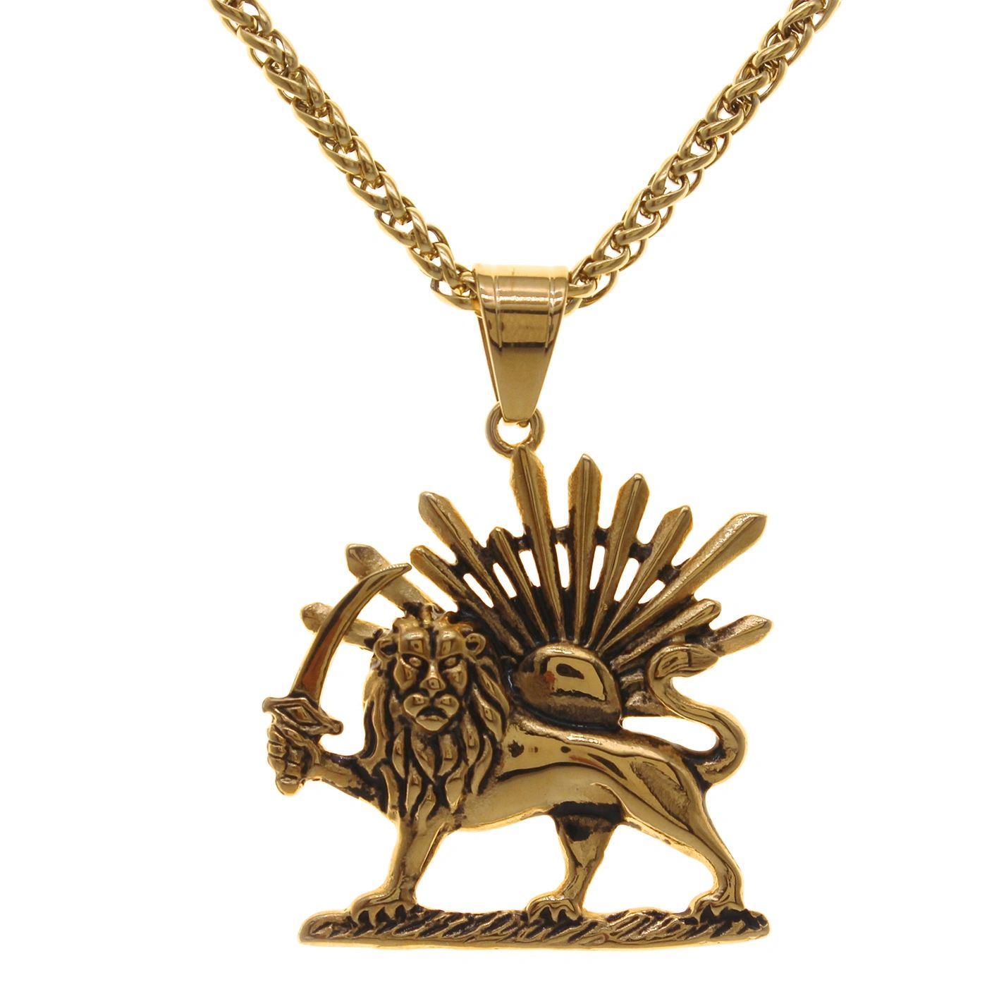 Lion and on sale sun necklace