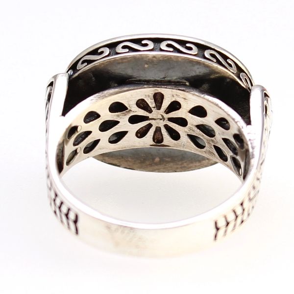 Handmade Unisex Sterling Silver 925 Persian Farvahar Faravahar Ring Size 8.5