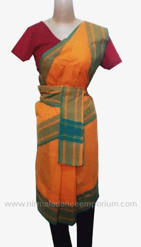 Readymade Bharatanatyam Practise Saree Plain