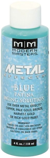 MODERN MASTERS BLUE PATINA AGING SOLUTION 4OZ PA90204