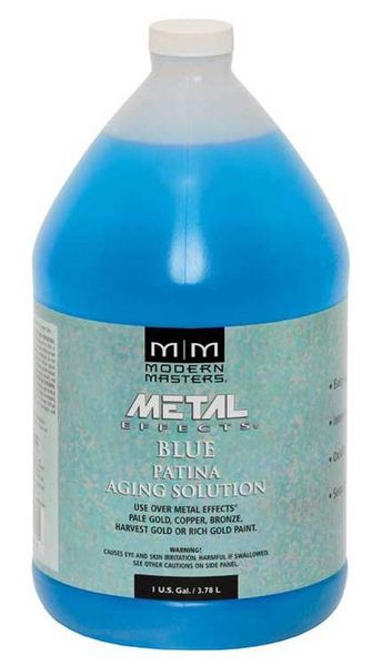 MODERN MASTERS BLUE PATINA AGING SOLUTION GALLON PA902GAL