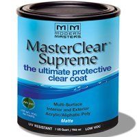 MODERN MASTERS MASTER CLEAR SUPREME URETHANE TOPCOAT INT/EXT MATTE QT MCS90132