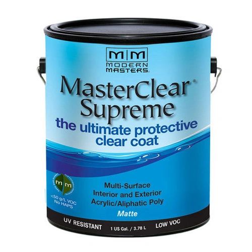 MODERN MASTERS MASTER CLEAR SUPREME URETHANE TOPCOAT INT/EXT MATTE GALLON MCS901GAL