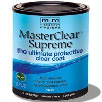 MODERN MASTERS MASTER CLEAR SUPREME URETHANE TOPCOAT INT/EXT SATIN QT MCS90232