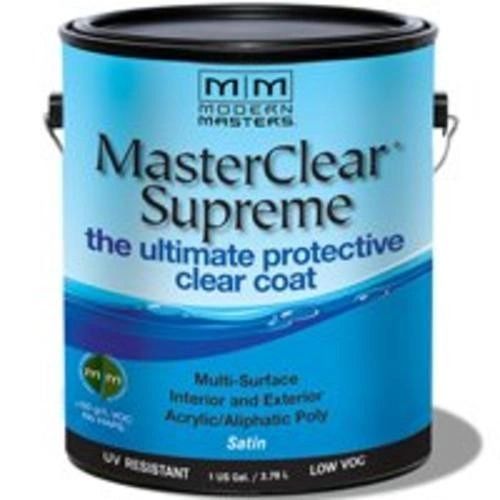 MODERN MASTERS MASTER CLEAR SUPREME URETHANE TOPCOAT INT/EXT SATIN GALLON MCS902GAL