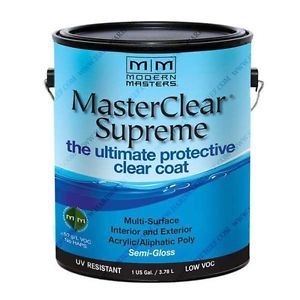 MODERN MASTERS MASTER CLEAR SUPREME URETHANE TOPCOAT INT/EXT SEMI-GLOSS GALLON MCS903GAL