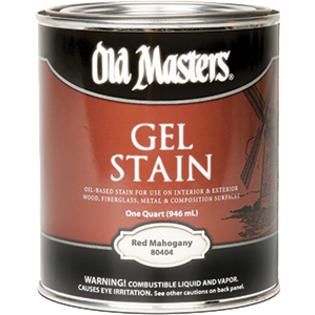 OLD MASTERS GEL STAIN QT RED MAHOGANY 80404