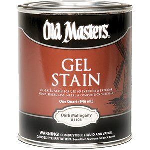 OLD MASTERS GEL STAIN QT DARK MAHOGANY 81104