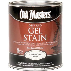 OLD MASTERS GEL STAIN QT DEEP RED CRIMSON FIRE 84104