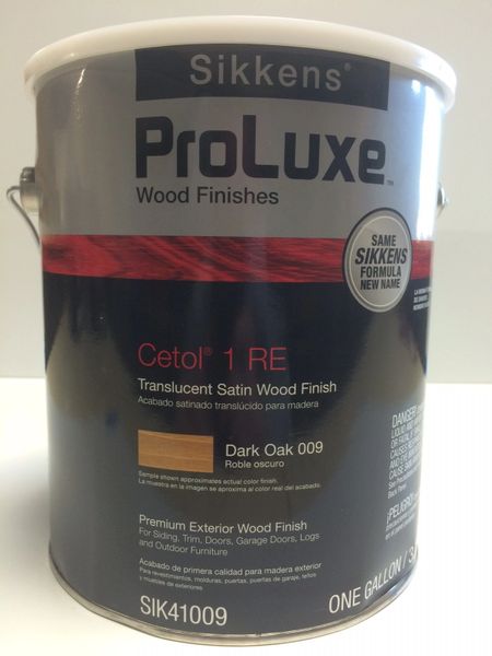 SIKKENS PROLUXE CETOL 1 009 DARK OAK EXTERIOR STAIN GALLON