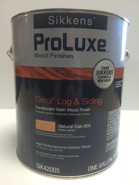 SIKKENS PROLUXE CETOL LOG & SIDING 005 NATURAL OAK EXTERIOR STAIN GALLON