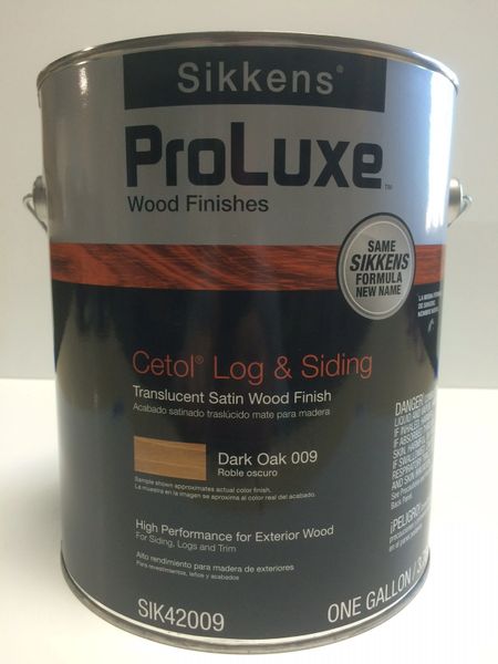 SIKKENS PROLUXE CETOL LOG & SIDING 009 DARK OAK EXTERIOR STAIN GALLON