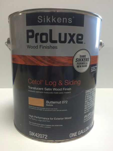 SIKKENS PROLUXE CETOL LOG & SIDING 072 BUTTERNUT EXTERIOR STAIN GALLON