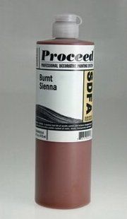 GOLDEN PROCEED SLOW DRY FLUID ACRYLIC BURNT SIENNA 16OZ