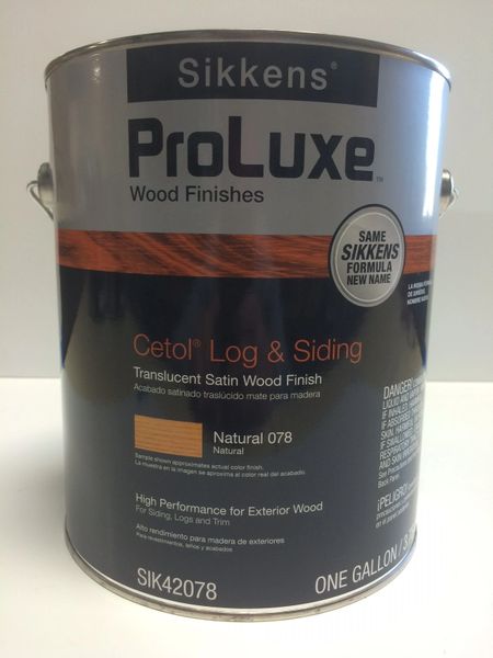 SIKKENS PROLUXE CETOL LOG & SIDING 078 NATURAL EXTERIOR STAIN GALLON