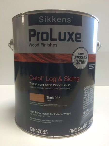 SIKKENS PROLUXE CETOL LOG & SIDING 085 TEAK EXTERIOR STAIN GALLON