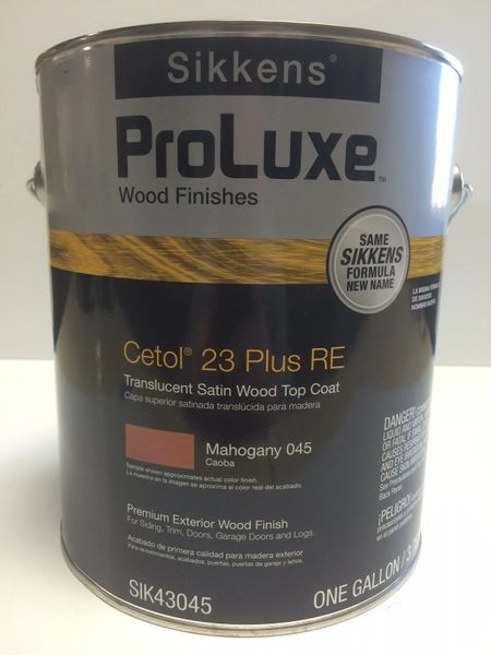 SIKKENS PROLUXE CETOL 23 PLUS 045 MAHOGANY EXTERIOR STAIN GALLON